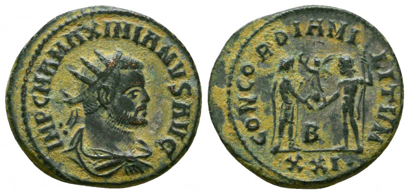 Maximianus
Antioch, 293 AD. Æ antoninianus. IMP C M A MAXIMIANUS PF AUG, radiate...