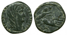 CONSTANTINE I, 307-337 AD. Æ Reduced Follis of Constantinople, posthumous commemorative 337-340 AD. Laureate veiled bust / Emperor in quadriga.
Refere...