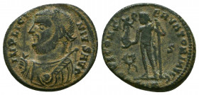 Licinius I. AE 3, Reduced Follis; Licinius I; 308-324 AD, Cyzicus, 317-20 AD, Reduced Follis. RIC-9, officina ?=4 (S). Obv: IMP LICI - NIVS AVG Laurea...