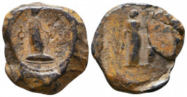 Byzantine Lead Seals, 7th - 13th Centuries
Reference:
Condition: Very Fine

Weight: 17,6 gr
Diameter: 24 mm