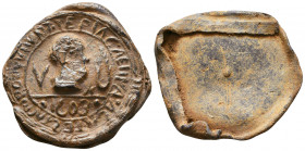 Byzantine Lead Seals, 7th - 13th Centuries
Reference:
Condition: Very Fine

Weight: 17,5 gr
Diameter: 38 mm