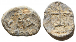 Byzantine Lead Seals, 7th - 13th Centuries
Reference:
Condition: Very Fine

Weight: 5,7 gr
Diameter: 17 mm