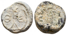 Byzantine Lead Seals, 7th - 13th Centuries
Reference:
Condition: Very Fine

Weight: 10,7 gr
Diameter: 17 mm