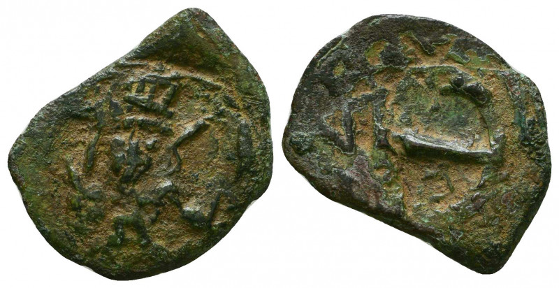 Constantine IV Pogonatus, 668-685. Pentanummium, Constantinople, 668-673. Crowne...