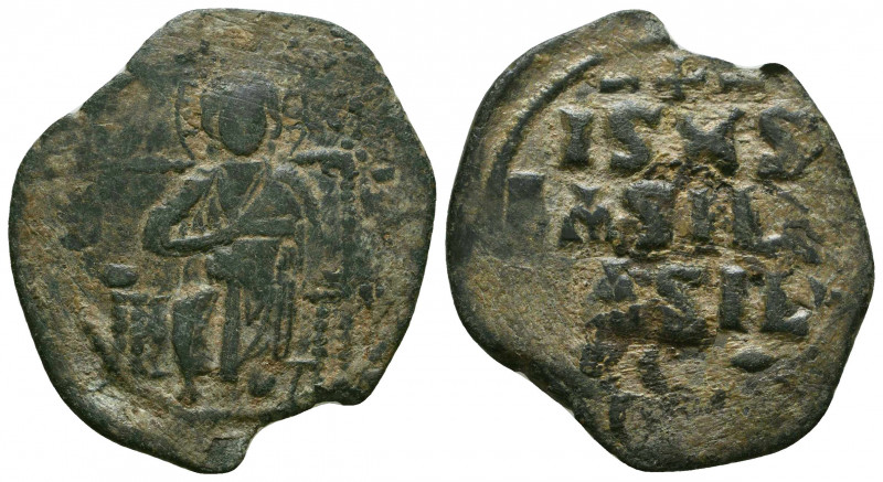Anonymous Class D, attributed to Constantine IX. Follis; Anonymous Class D, attr...