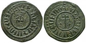 Armenia. Levon I (1187-1219). AE Tank.
Obv. Crowned öionized head of Levon facing.
Rev. Patriarchal cross.
Reference:Boutin 1224
Condition: Very Fine
...