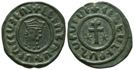 Armenia. Levon I (1187-1219). AE Tank.
Obv. Crowned öionized head of Levon facing.
Rev. Patriarchal cross.
Reference:Boutin 1224
Condition: Very Fine
...