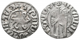 ARMENIA, Cilician Armenia. Royal . Hetoum I and Zabel. 1226-1270. AR . Zabel and Hetoum standing facing one another, each crowned with head facing and...