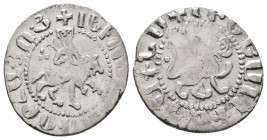 Medieval
Levon III AD 1301-1307.
Takvorin AR
Reference:
Condition: Very Fine

Weight: 2,5 gr
Diameter: 21 mm