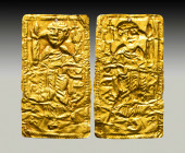 Very Important Byzantine Gold Relief Sheet with inscription on ,
Reference:
Condition: Very Fine

Weight: 2 gr
Diameter: 44 mm