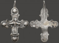 Ancient Solid Silver Byzantine Cross Pendant , 
Reference:
Condition: Very Fine

Weight: 16,7 gr
Diameter: 65 mm