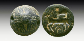 Early History Stone Seal Pendant
Reference:
Condition: Very Fine

Weight: 6,1 gr
Diameter: 22 mm