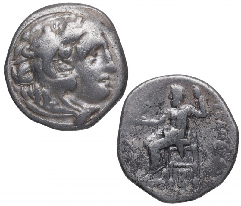 310-301 a.C. Colofón. Dracma. Price 1800. Ag. 4,23 g. Macedonia. Cabeza de Aleja...