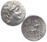 128-123 a.C. Imperio Seleucida. Tetradracma. Ag. 16,71 g. /LIXX. Alejandro II. EBC. Est.550.