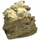 s. II-I aC. Noroeste. Fragmento de torta de río (19 mm). Au. 4,76 g.  Oro 14-18 quilates RARA. Bella. EBC-. Est.300.