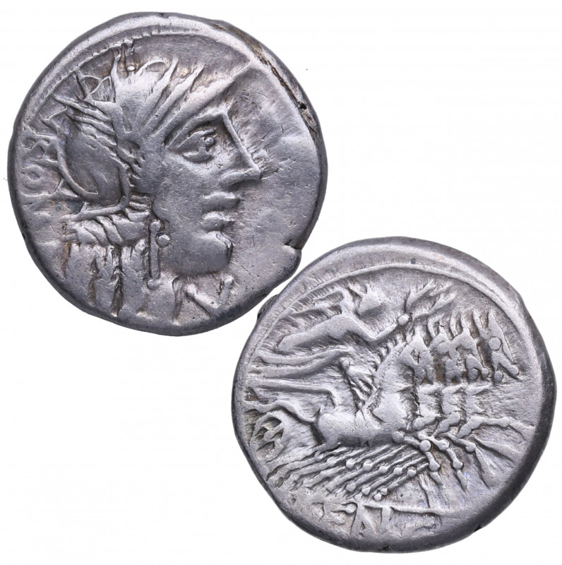 123 a.C. Fannia. Denario. 3,91 g. MBC+. Est.90.