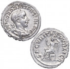 241 d.C. Gordiano III. Roma. Denario. RIC 130. 3,34 g. Busto de Gordiano a derecha / Securitas sentada a izquierda. SECVRITAS PVBLICA. Bella. Brillo o...
