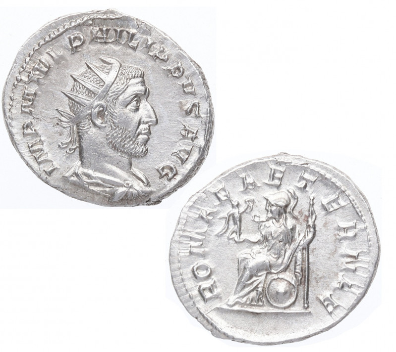244 - 249 d.C. Filipo I el Árabe (244-249 dC). Antoniniano. S 169. Ag. 3,43 g. S...
