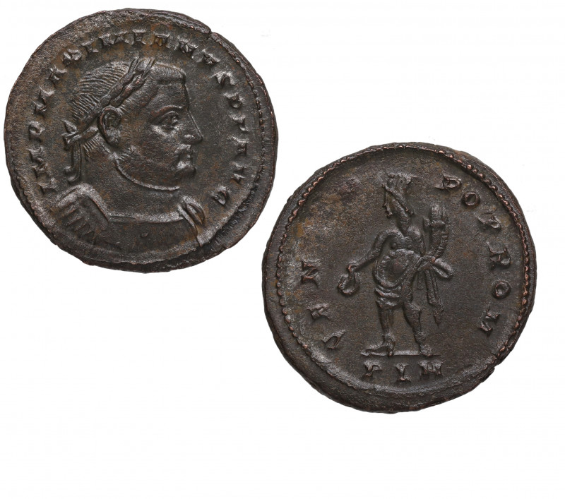 285-305 d.C. Maximiano Hércules. PLN (Londinium). Nummus. RIC 100a. Ae. Bella. E...