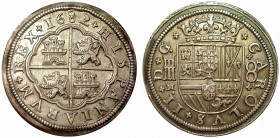 1682. Carlos II (1665-1700). Segovia. 8 reales. M. Ag. RARA y más así. Muy bella. Brillo original. EBC+. Est.3000.