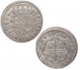 1724. Felipe V (1700-1746). Sevilla. 2 Reales. J. A&C 982. Ag. 5,47 g Escasa asi. SC. Est.390.