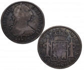 1783. Carlos III (1759-1788). México. 8 reales. FF. A & C 30. Ag. 26,75 g. CHOPMARKS. Muy interesante. (EBC-). Est.250.
