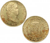 1831. Fernando VII (1808-1833). Madrid. 2 escudos. AJ. A&C 1638. Au. 13,46 g.  En cápsula de NGC en MS62 Bellísima. Pleno brillo original. FDC / SC. E...