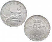 1870*70. I República (1868-1871, 1873-1874). Madrid. 2 Pesetas. SNM. A&C 24. Ag. 10,08 g. Bella. SC. Est.600.