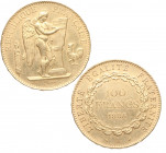 1886. Francia. 100 francos. Au. 32,31 g. SC. Est.1600.