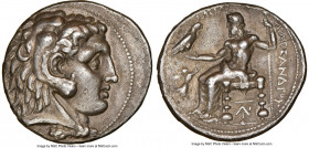 MACEDONIAN KINGDOM. Alexander III the Great (336-323 BC). AR tetradrachm (29mm, 16.77 gm, 7h). NGC Choice XF 4/5 - 2/5, Fine Style. Posthumous issue o...