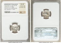 MACEDONIAN KINGDOM. Alexander III the Great (336-323 BC). AR drachm (17mm, 4.28 gm, 3h). NGC Choice XF 5/5 - 4/5. Lifetime issue of 'Amphipolis', ca. ...
