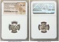 MACEDONIAN KINGDOM. Alexander III the Great (336-323 BC). AR drachm (18mm, 12h). NGC Choice XF. Early posthumous issue of Colophon, 310-301 BC. Head o...