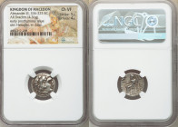 MACEDONIAN KINGDOM. Alexander III the Great (336-323 BC). AR drachm (16mm, 4.31 gm, 12h). NGC Choice VF 5/5 - 4/5. Posthumous issue of Magnesia ad Mae...