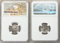 MACEDONIAN KINGDOM. Alexander III the Great (336-323 BC). AR drachm (18mm, 4.33 gm, 1h). NGC Choice VF 4/5 - 4/5. Early posthumous issue of 'Colophon'...