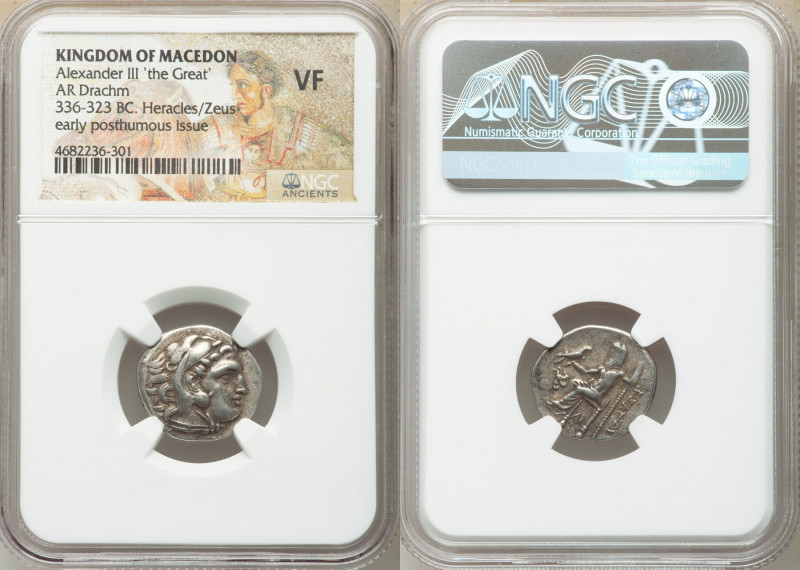 MACEDONIAN KINGDOM. Alexander III the Great (336-323 BC). AR drachm (19mm, 1h). ...