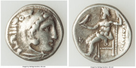 MACEDONIAN KINGDOM. Alexander III the Great (336-323 BC). AR drachm (18mm, 4.42 gm, 12h). Choice Fine. Posthumous issue of 'Colophon', ca. 322-317 BC....