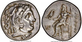 MACEDONIAN KINGDOM. Philip III Arrhidaeus (323-317 BC). AR drachm (17mm, 4.26 gm, 11h). NGC Choice AU 5/5 - 4/5. Lifetime issue of 'Colophon', ca. 323...