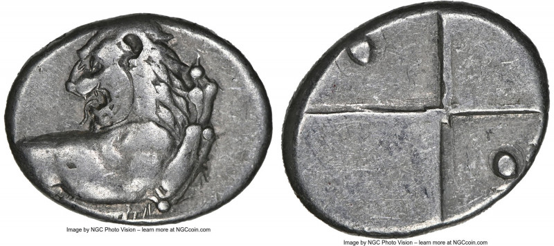 THRACE. Chersonesus. Ca. 4th century BC. AR hemidrachm (14mm). NGC VF. Persic st...