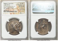 THRACE. Odessus. ca. 280-200 BC. AR tetradrachm (33mm, 16.71 gm, 12h). NGC Choice XF 3/5 - 4/5, die shift. Posthumous issue in the name and types of A...