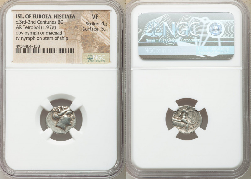 EUBOEA. Histiaea. Ca. 3rd-2nd centuries BC. AR tetrobol (15mm, 1.97gm, 1h). NGC ...