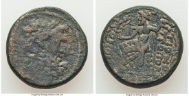 SYRIA. Antioch. Pseudo-Autonomous Issue, time of Augustus (27 BC-AD 14). AE tetrachalcon (18mm, 8.43 gm, 11h). Fine. Year 21 of the Caesarean Era (29/...