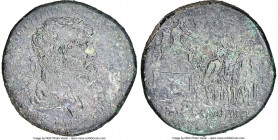 Trajan (AD 98-117). AE sestertius (33mm, 25.84 gm, 5h). NGC VF 5/5 - 1/5. Rome, AD 115. IMP CAES NER TRAIANO OPTIMO AVG GER DAC P M TR P COS VI P P, l...