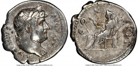 Hadrian (AD 117-138). AR denarius (20mm, 6h). NGC Choice Fine. Rome, AD 126-127. HADRIANVS-AVGVSTVS, laureate head of Hadrian right, slight drapery on...