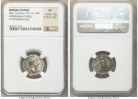 Marcus Aurelius (AD 161-180). AR denarius (19mm, 3.46 gm, 12h). NGC XF 5/5 - 4/5. Rome, December AD 166-December AD 167. M ANTONINVS AVG ARM PARTH MAX...