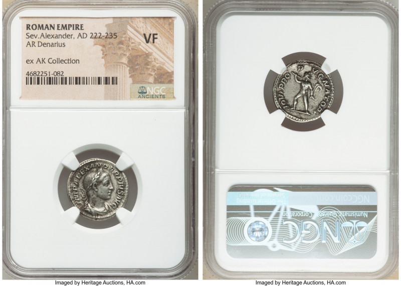 Severus Alexander (AD 222-235). AR denarius (19mm, 7h). NGC VF. Rome, ca. AD 231...