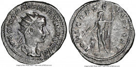 Gordian III (AD 238-244). AR antoninianus (23mm, 4.82 gm, 12h). NGC Choice XF 4/5 - 3/5. Rome, 1st issue, AD 238-239. IMP CAES M ANT GORDIANVS AVG, ra...