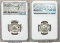 Philip I (AD 244-249). AR antoninianus (24mm, 4.93 gm, 12h). NGC MS 5/5 - 4/5. Rome, AD 244-247. IMP M IVL PHILIPPVS AVG, radiate, draped and cuirasse...
