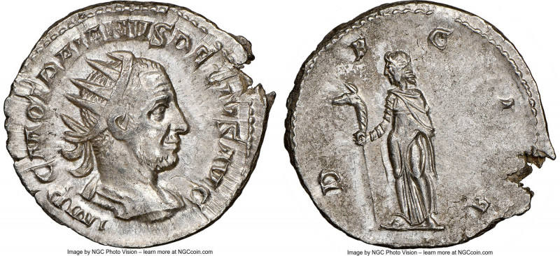 Trajan Decius (AD 249-251). AR antoninianus (23mm, 5h). NGC Choice AU. Rome. IMP...