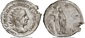 Trajan Decius (AD 249-251). AR antoninianus (23mm, 5h). NGC Choice AU. Rome. IMP C M Q TRAIANVS DECIVS AVG, radiate, cuirassed bust of Trajan Decius r...