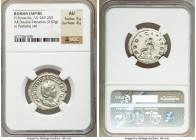 Herennia Etruscilla (AD 249-253). AR antoninianus (25mm, 3.62 gm, 6h). NGC AU 5/5 - 4/5. Rome. HER ETRVSCILLA AVG, draped bust of Herennia Etruscilla ...